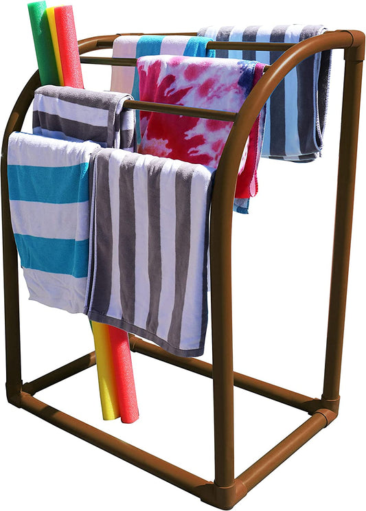Pool Bins 5 Bar Curved Pool Towel Rack, 681577