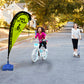 Teardrop Flag Sign, Green, 2 Pack